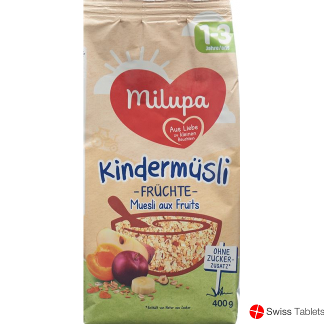 Milupa Kindermuesli Früchte ab dem 1. Jahr 400g buy online