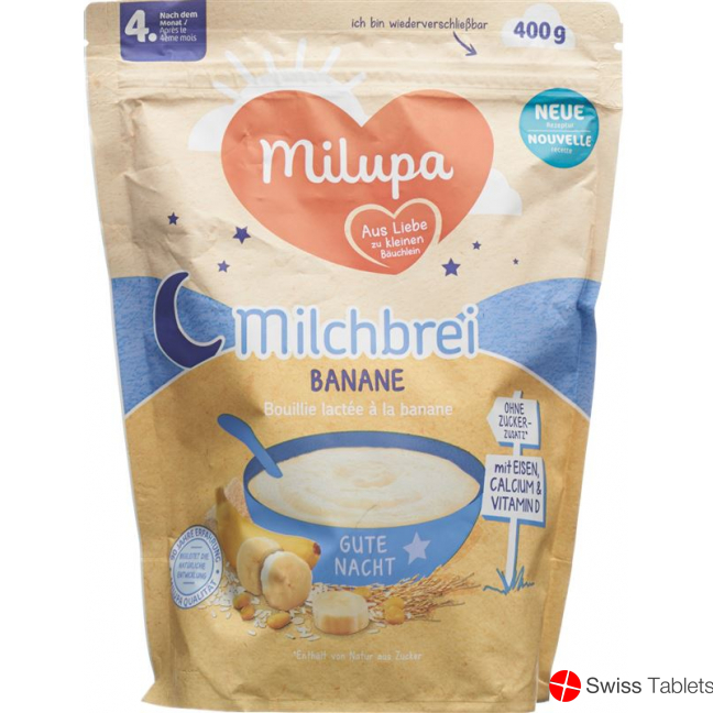Milupa Good Night Banana Milk Mash from the 6. month 400g buy online