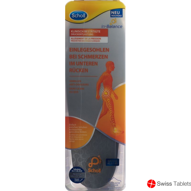 Scholl In-Balance Insert 42.5-45 lower back 2 pieces buy online