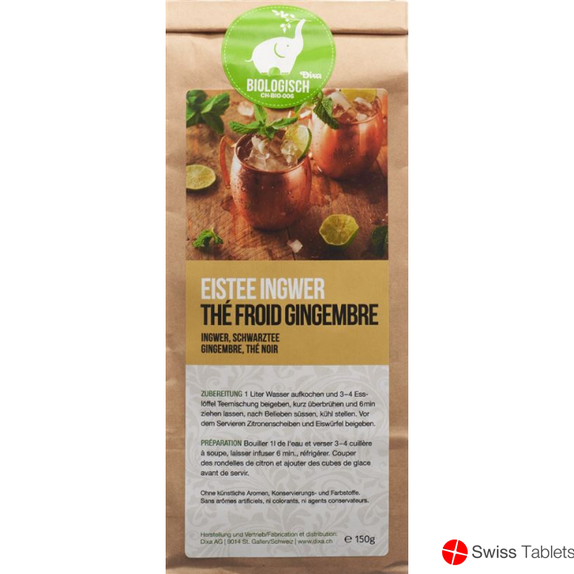 Dixa Eistee Bio Ingwer 150g buy online