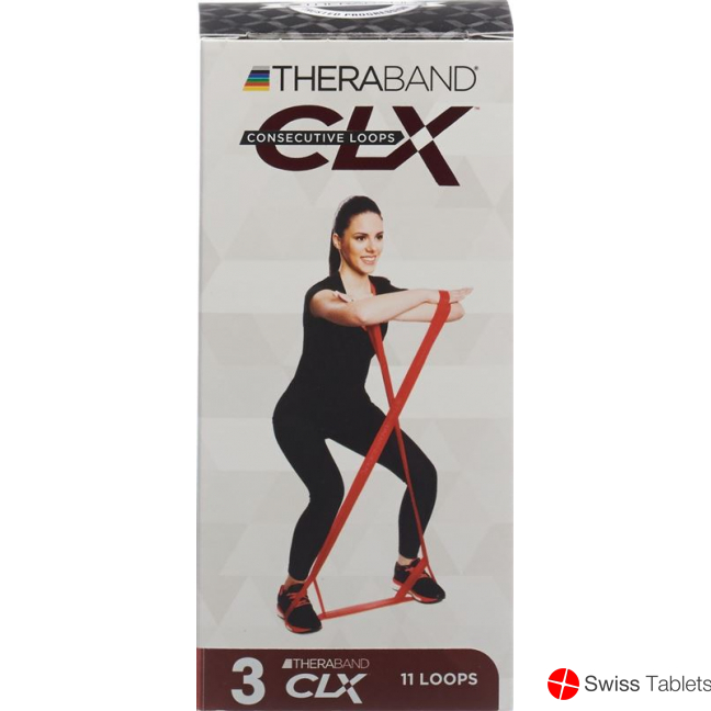 Thera Band Clx11 Loops 1.7kg Red Medium strength buy online