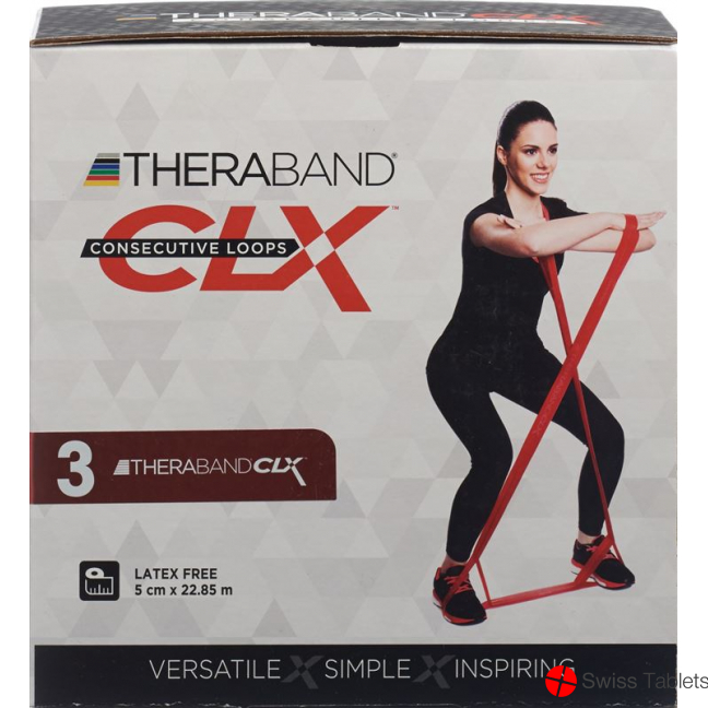 Thera Band Clx22m Loops 1.7kg Red Medium strength buy online