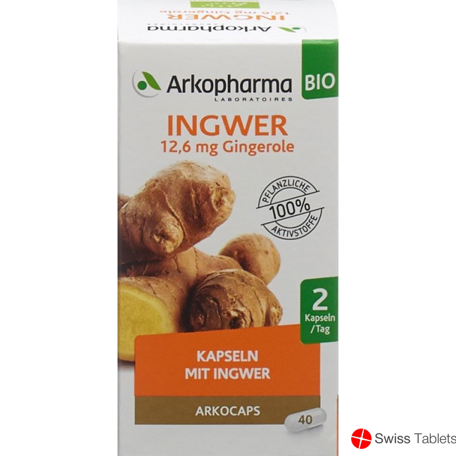 Arkocaps Ingwer Kapseln Bio Dose 40 Stück buy online