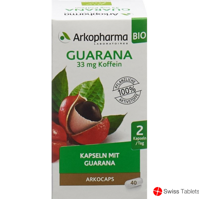 Arkocaps Guarana Kapseln Bio Dose 40 Stück buy online