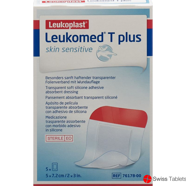 Leukomed T Plus Skin Sensitive 5x7.2cm 5 pieces buy online