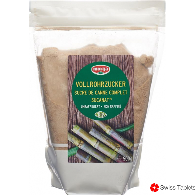 Morga Sucanat Vollrohrzucker Bio Beutel 500g buy online