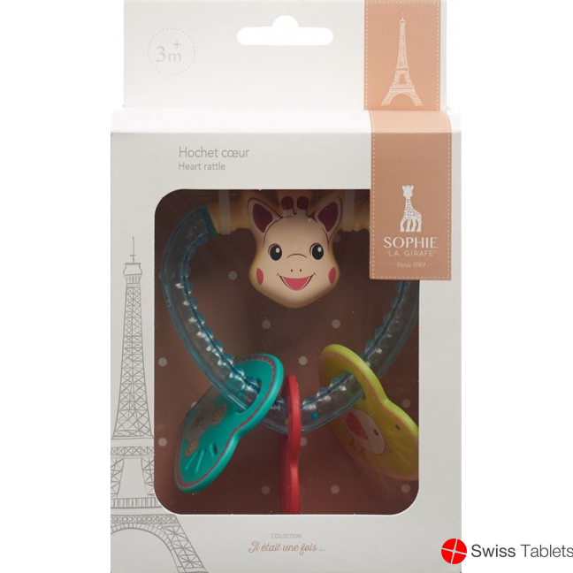 Sophie La Girafe heart rattle buy online