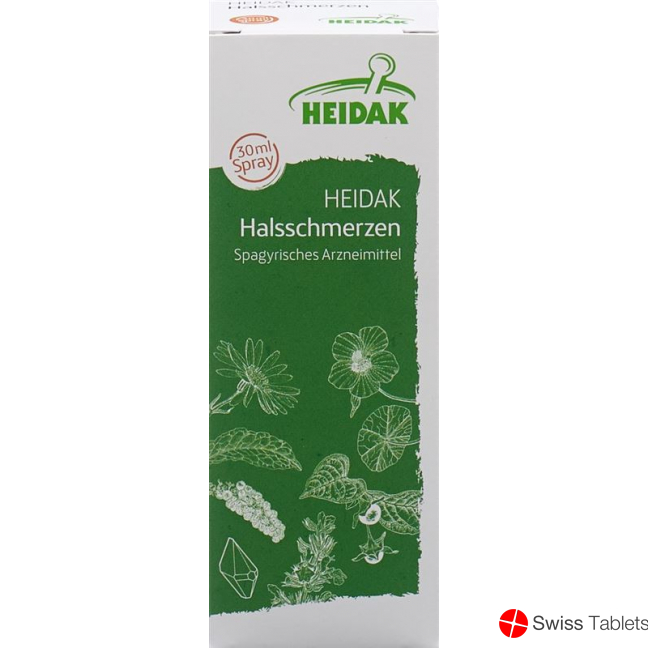 Heidak Halsschmerzen Spray Flasche 30ml buy online