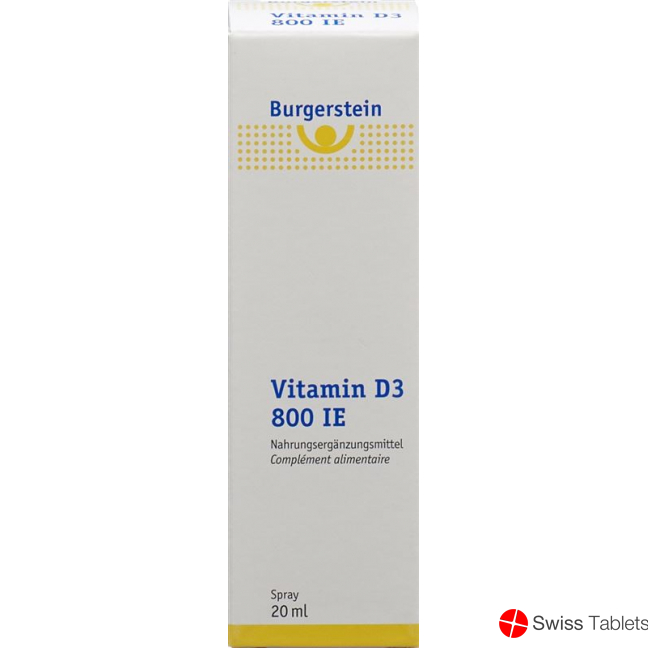 Burgerstein Vitamin D3 800 IU Spr 20 ml buy online