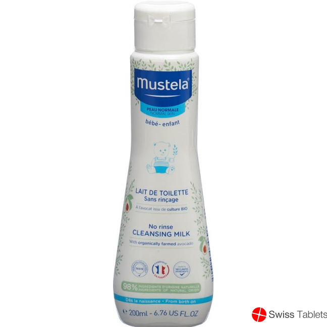 Mustela Reinigungsmilch Normale Haut O Abspül 200ml buy online