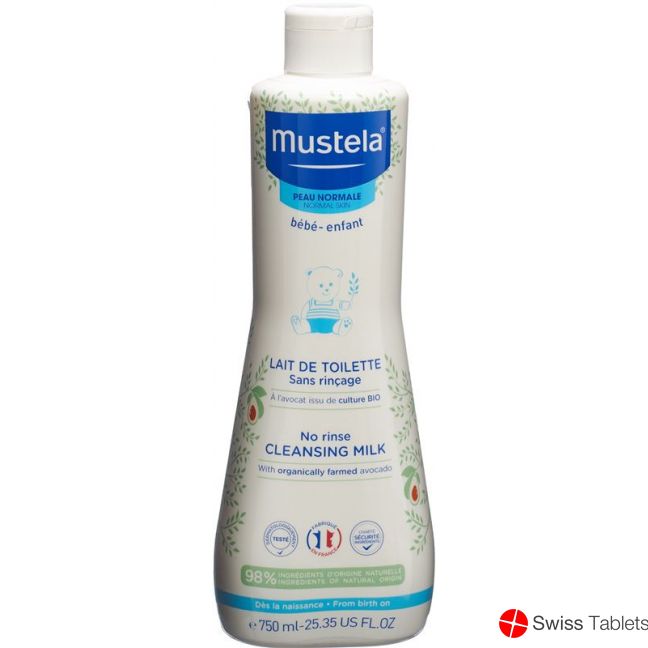 Mustela Reinigungsmilch Normale Haut O Abspül 750ml buy online
