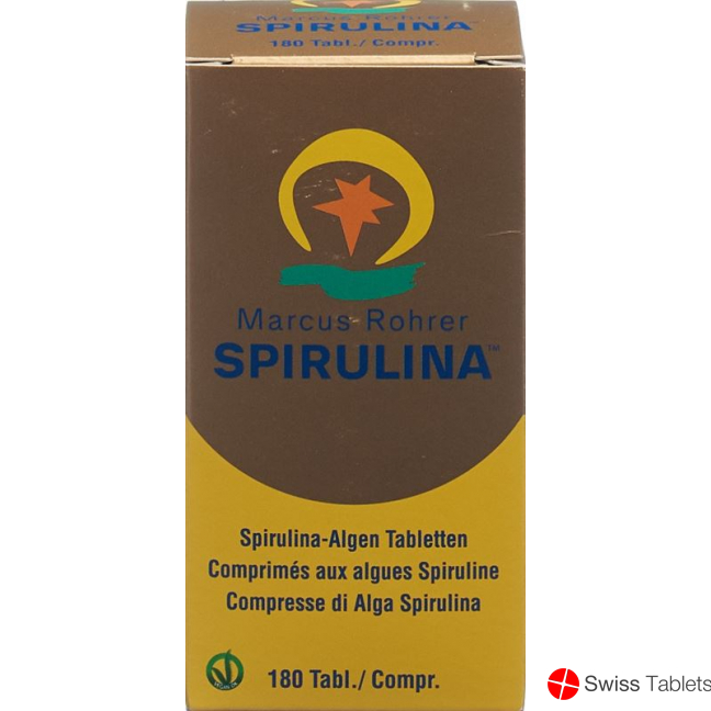 Spirulina Marcus Rohrer Tabletten Glasflasche 180 Stück buy online