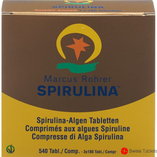 Spirulina Marcus Rohrer Tabletten Refill Karton 540 Stück buy online
