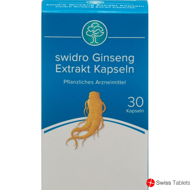Swidro Ginseng Extrakt Kapseln 30 Stück buy online