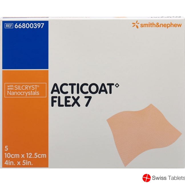 Acticoat Flex 7 Wundverband 10x12.5cm 5 Stück buy online