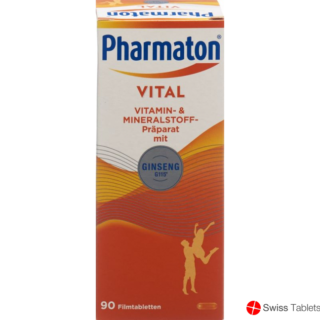 Pharmaton Vital Filmtabletten Glasflasche 90 Stück buy online