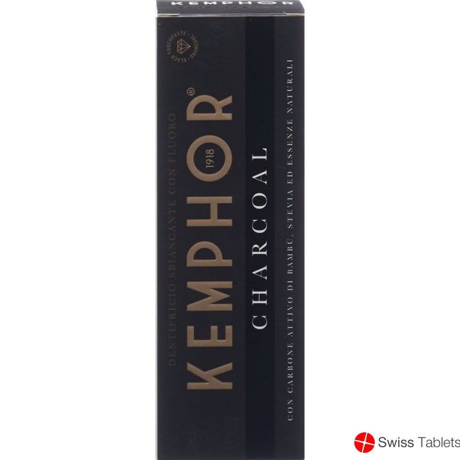 Kemphor Toothpaste Charcoal Tube 75ml buy online