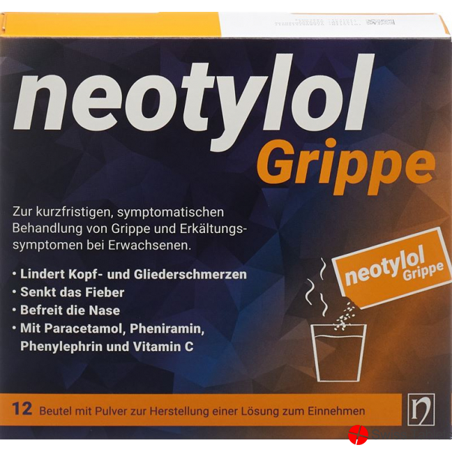 Neotylol Grippe Pulver Beutel 12 Stück buy online