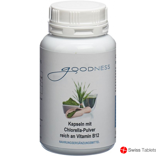 Goodness Chlorella Pulv Vit B12 Kapseln 600mg 90 Stück buy online