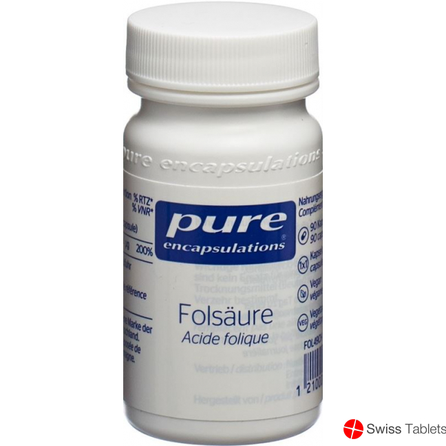 Pure Folsäure Kapseln Neu Dose 90 Stück buy online