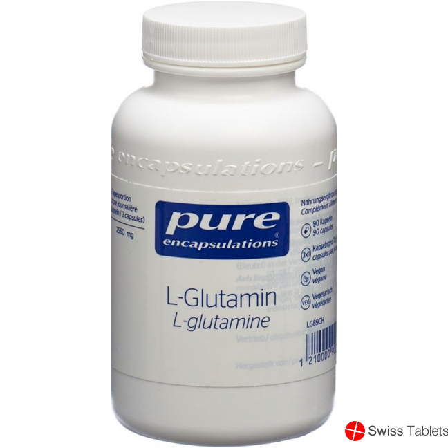 Pure L-glutamin Kapseln 850mg Neu Dose 90 Stück buy online