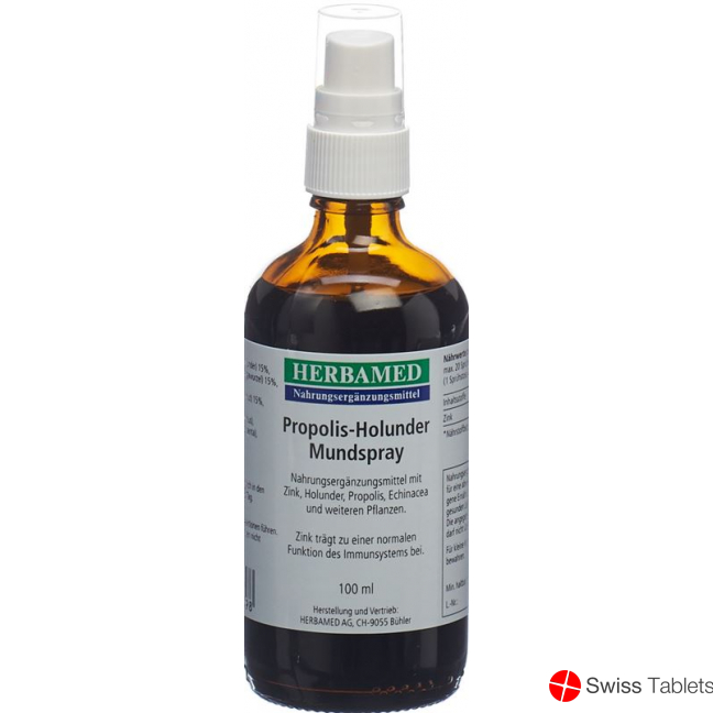 Herbamed Porpolis-Holunder Mundspray 100ml buy online