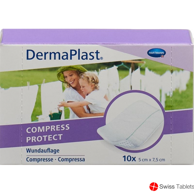 Dermaplast Compress Protect 5x7.5cm 10 Pieces buy online