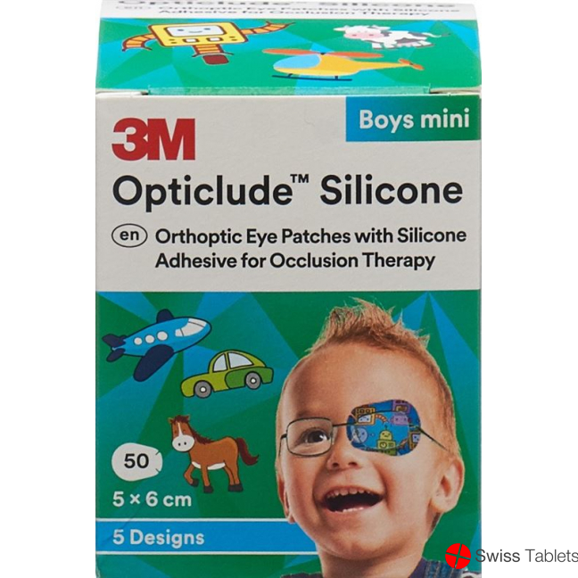 3M Opticlude Sil Augenv 5x6cm Mini Boys (n) 50 Stück buy online