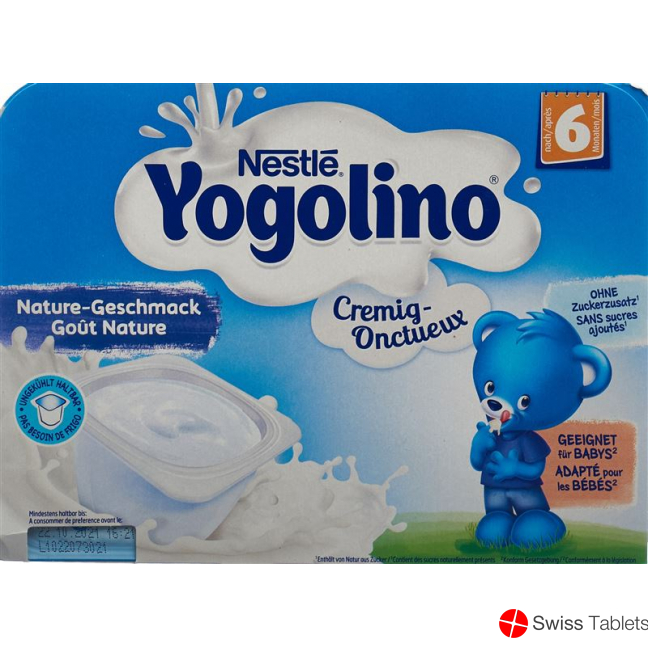 Nestle Yogolino Cremig Natur 6m 6x 60g buy online