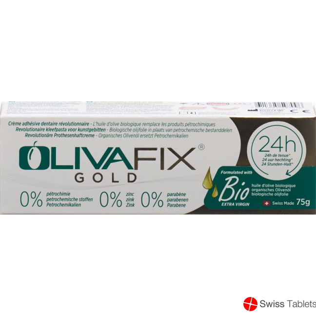 Olivafix Gold Zahnprothesenhaftcreme Tube 75g buy online