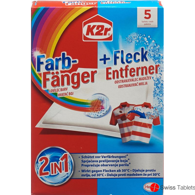 K2r Farbfaenger+fleckenentferner 2in1 Tuecher 5 Stück buy online