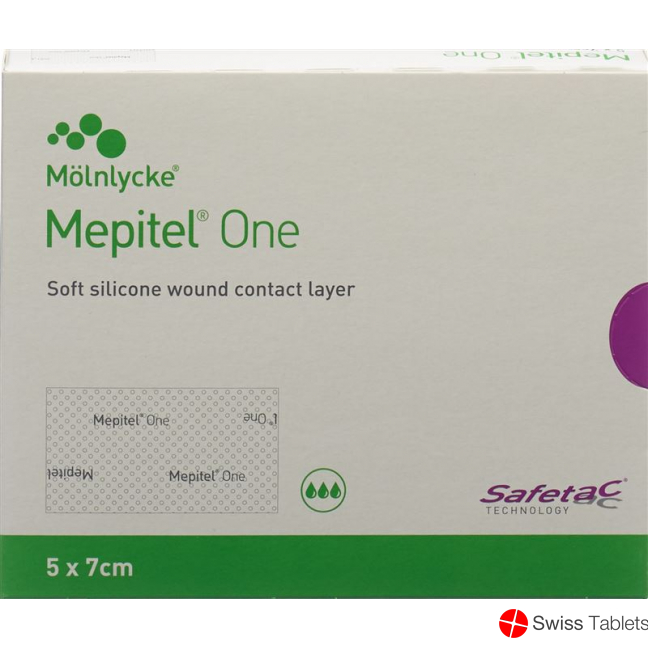 Mepitel One Wundverband 5x7cm (neu) 5 Stück buy online