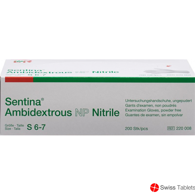 Sentina Ambidextrous S 6-7 Nitrile Puderfrei 200 Stück buy online