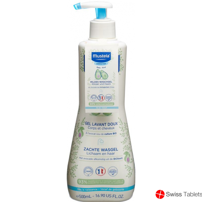 Mustela Mildes Waschgel Normale Haut Dispenser 500ml buy online