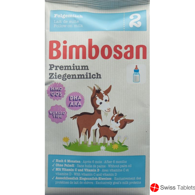 Bimbosan Premium Ziegenmilch 2 Refill Beutel 400g buy online