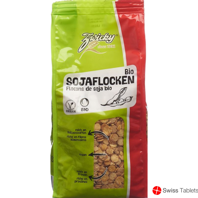 Zwicky Bio Sojaflocken Knospe Beutel 500g buy online
