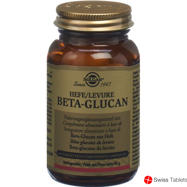 Solgar Hefe Beta-Glucan Tabletten (neu) Dose 60 Stück buy online