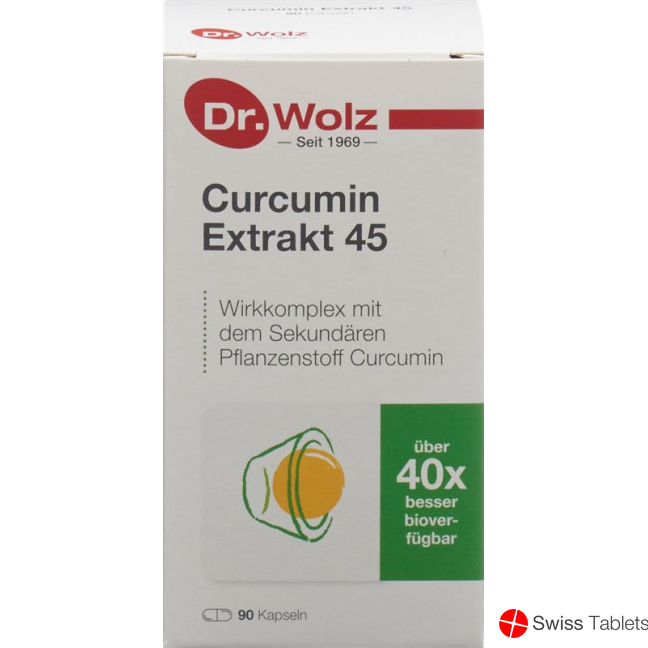 Dr. Wolz Curcumin Extrakt 45 Kapseln 90 Stück buy online