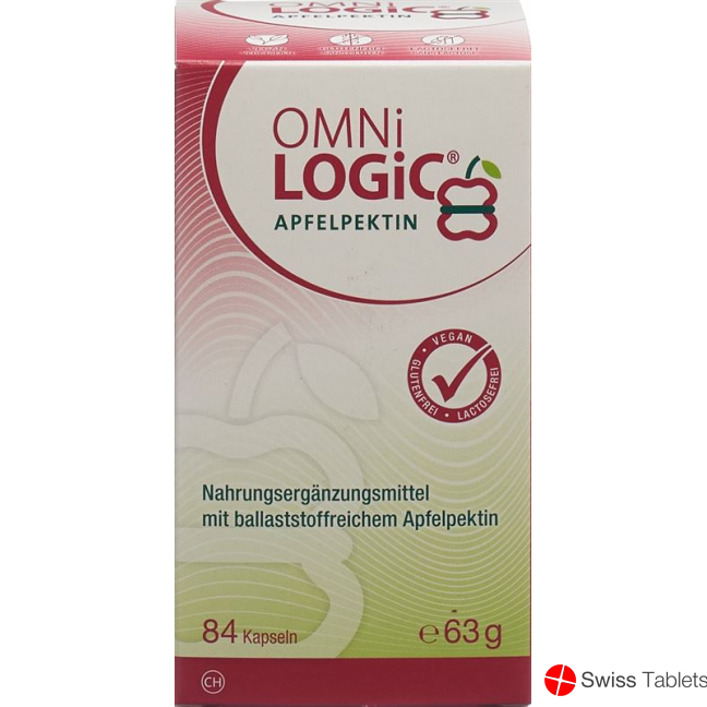 Omni-logic Apfelpektin Kapseln Dose 84 Stück buy online