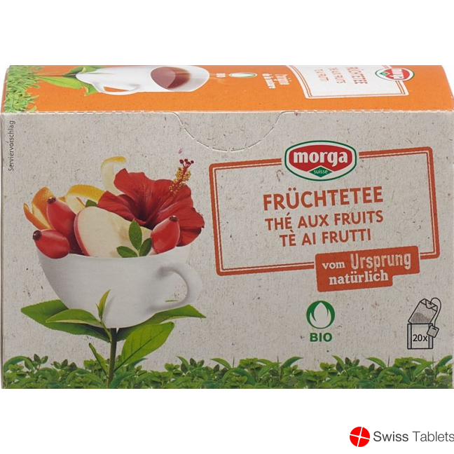 Morga Früchtetee mit Hülle Bio Knospe Beutel 20 Stück buy online