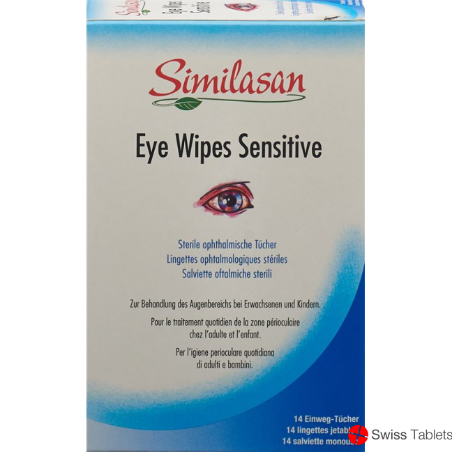 Similasan Eye Wipes Sensitive sachet 14 pieces buy online