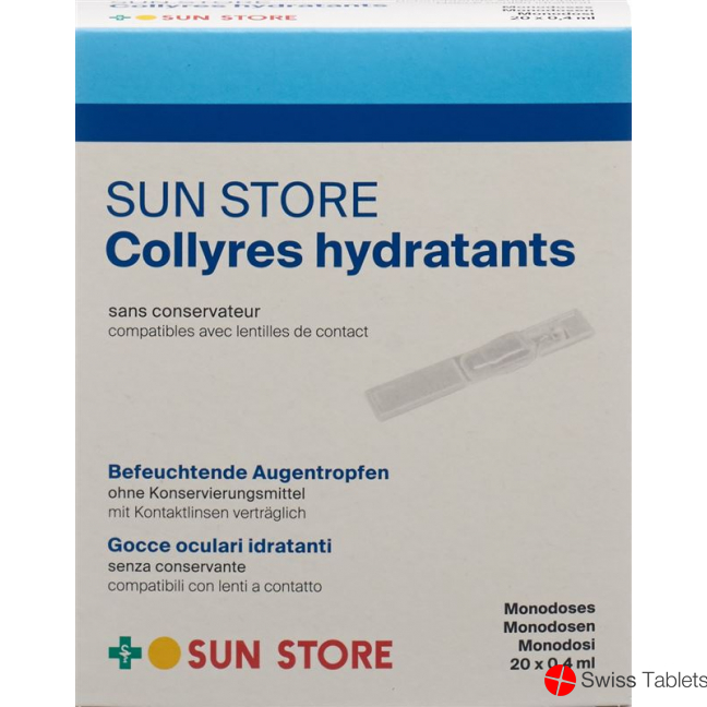 Sun Store Befeuchtende Augentropfen 20x 0.4ml buy online