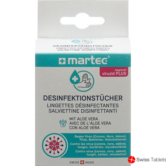 Martec Desinfektionstücher mit Aloe Vera 10 Stück buy online