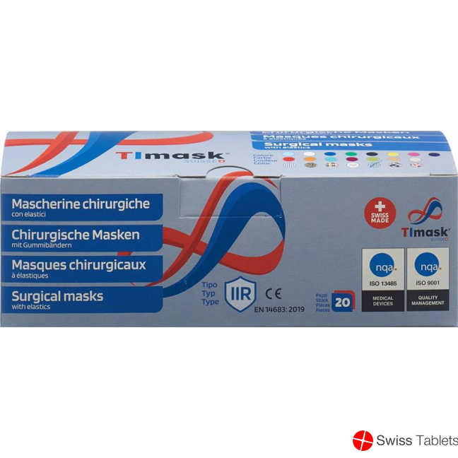 Timask Einweg-Medizinmaske Typ Iir Elegance 20 Stück buy online