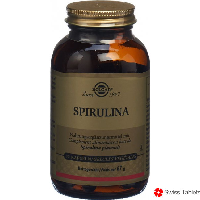 Solgar Spirulina Kapseln Dose 80 Stück buy online