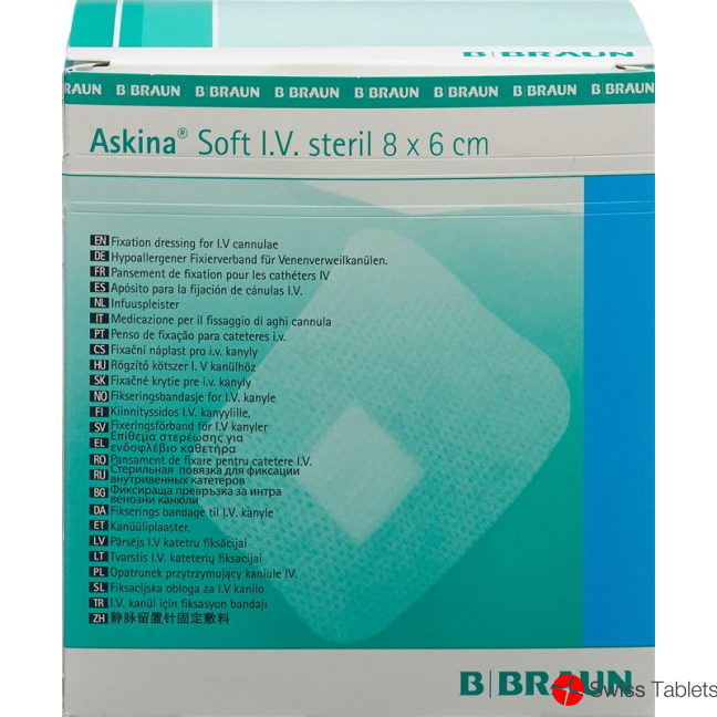 Askina Soft i.v. 8x6cm Steril 50 Stück buy online
