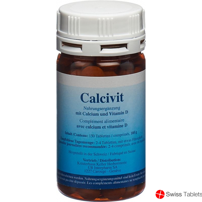 Calcivit Calcium und Vitamin D Tabletten Dose 150 Stück buy online