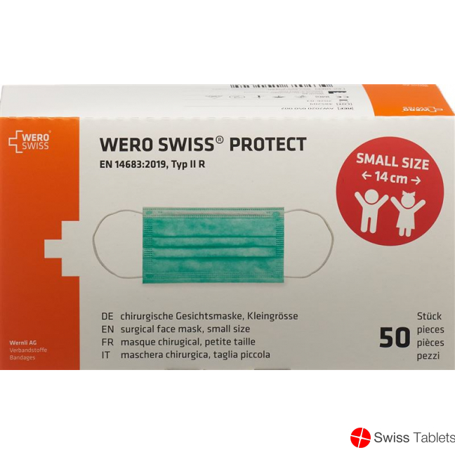 Wero Swiss Protect Maske Typ Iir Small 50 Stück buy online
