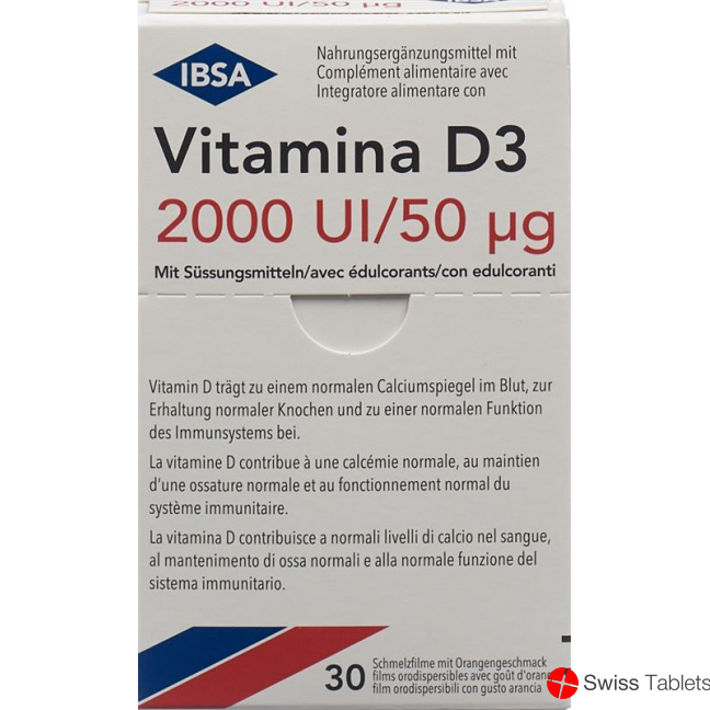 Vitamina D3 Fusible Film 2000 I.u. Blister 30 pieces buy online