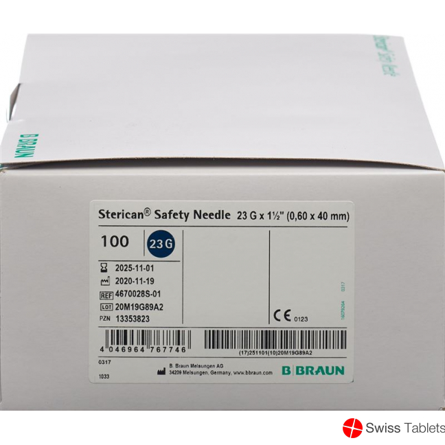 Sterican Safety G23 0.6x40mm Blau 100 Stück buy online